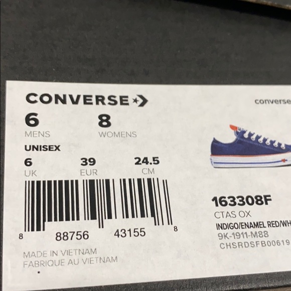 Converse Ctas Canvas Low Top Indigo Blue Women’s - Picture 14 of 14